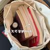 Schoolbag Korean ins milk mist blue yarn with lace bow drawstring backpack sweet little fairy traveling shopping small backpack