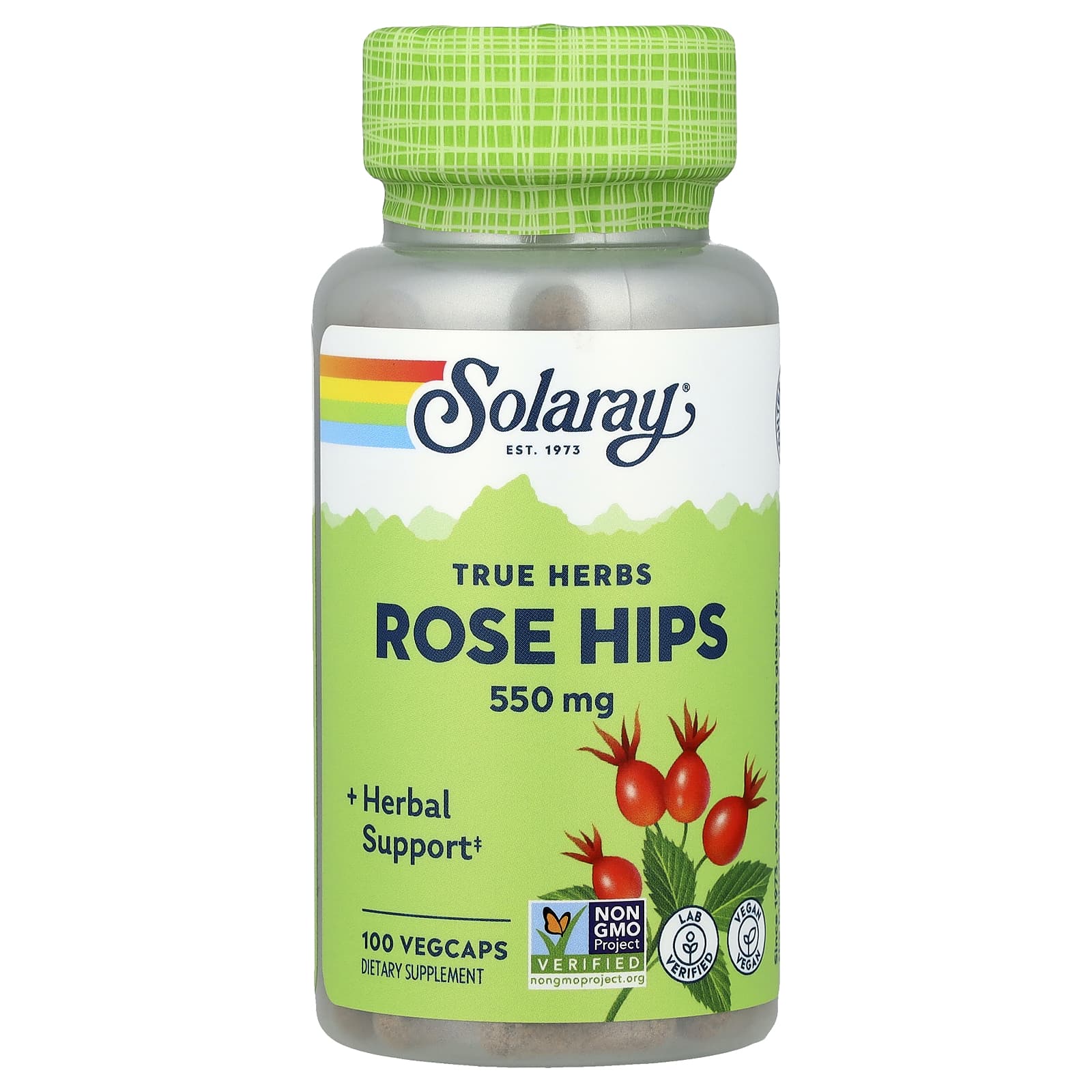 

True Herbs, Rosehip, 550Mg, 100 Veggie Caps