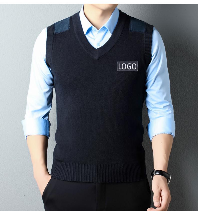 

Зимний теплый вязаный шерстяной свитер безопасности - Защищающий от холода жилет с круглым вырезом Size 90