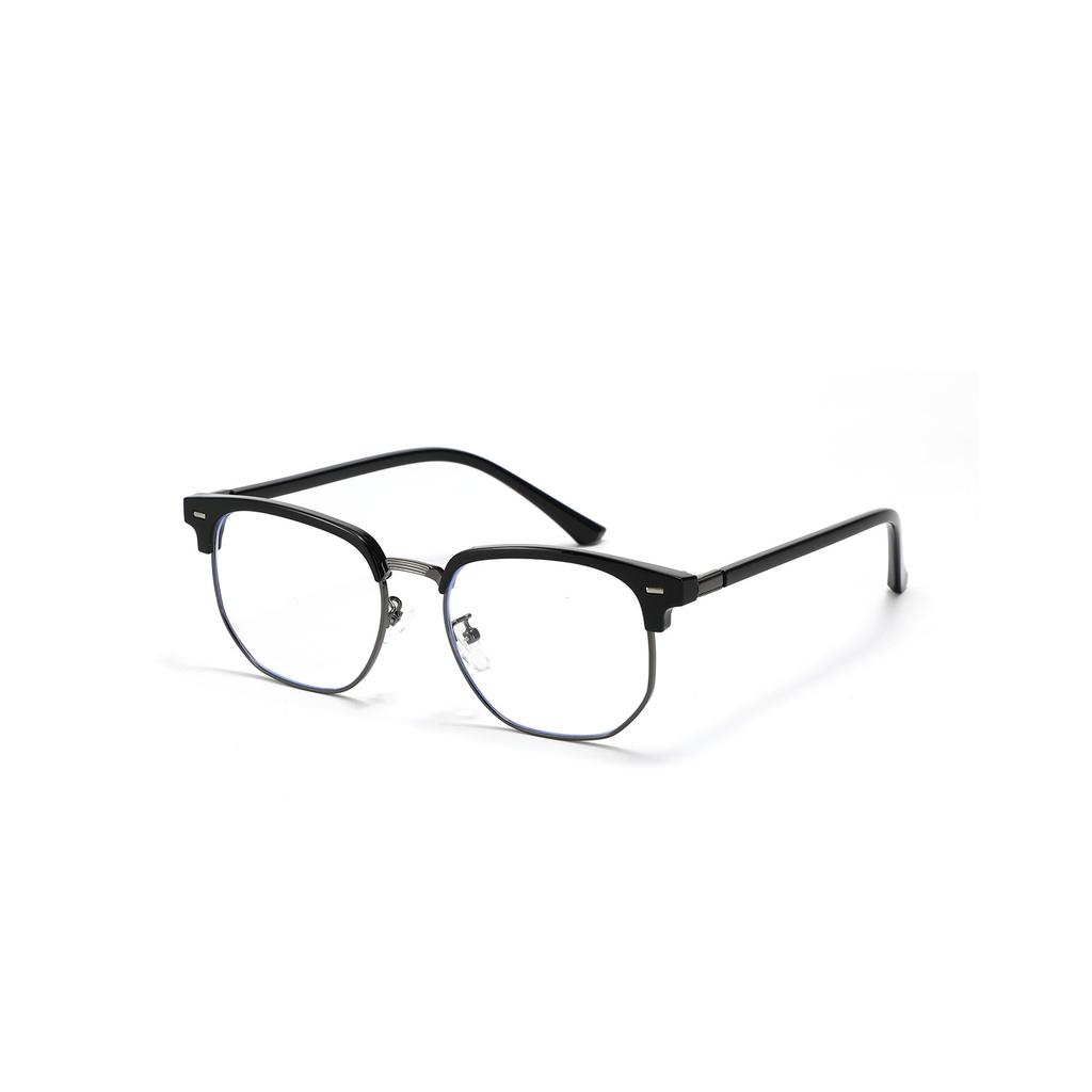 Glasses Semi-Metal Round Small Fresh Plain Glasses Female Flat Glasses Male
