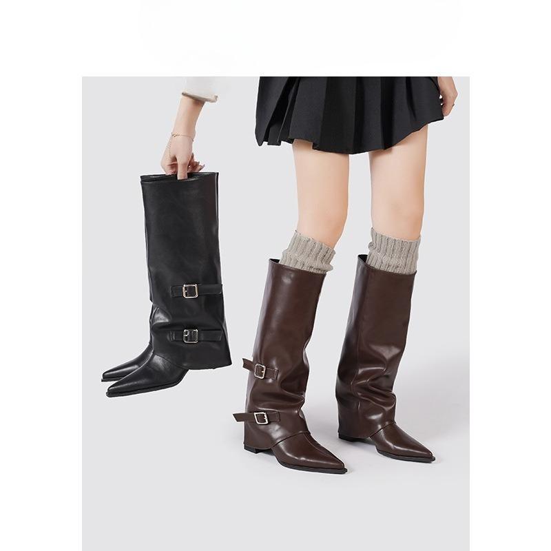 Leg Boots, Wedge Heels, Women's Shoes, High Heels, Long Boots, High Boots