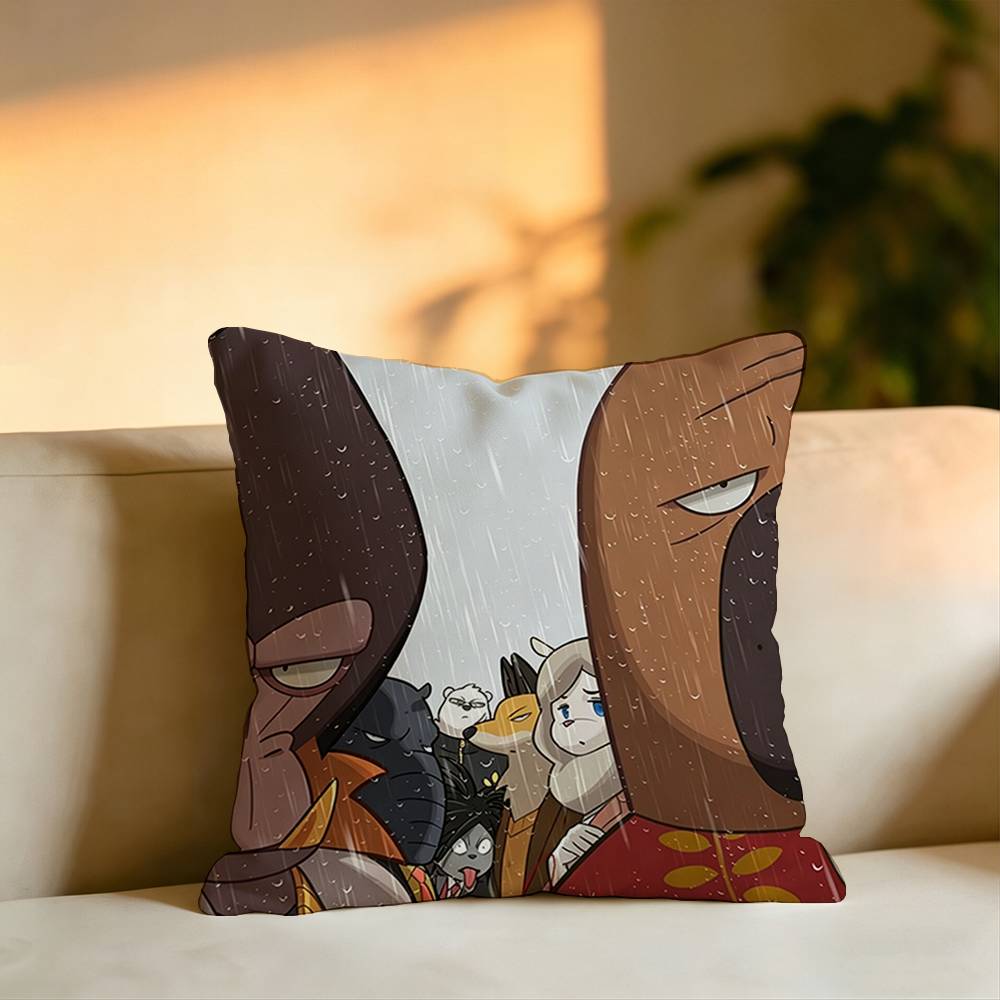 Anime OOdd Taxi Pillow Case Square DoubleSided Sofa Cushion Cover Bedroom Bedside Pillow