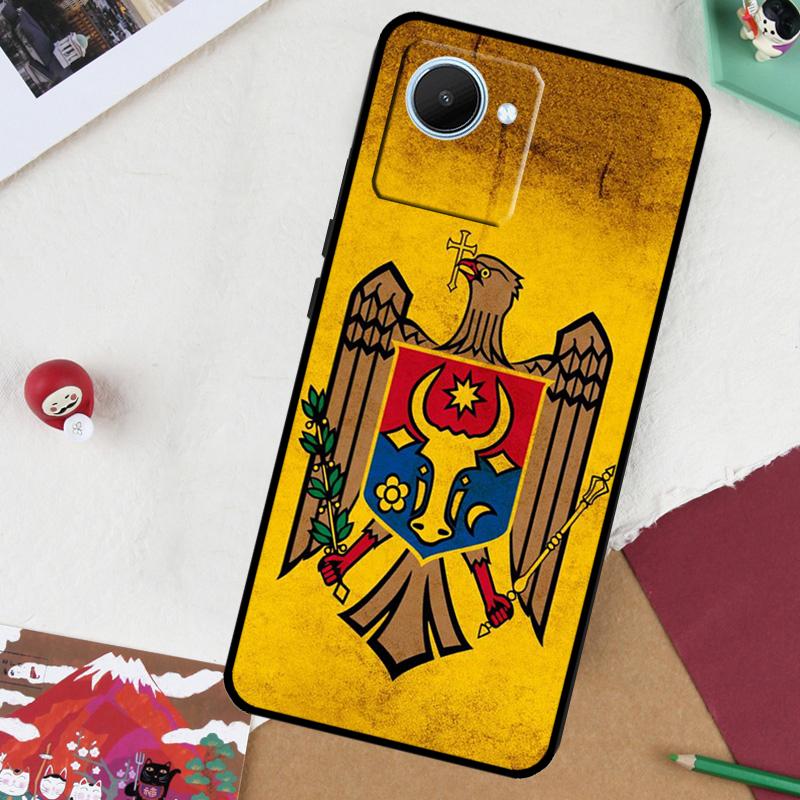 Moldova Flag Moldavians For Realme GT 6T 6 5 GT 7 Pro C61 C55 C53 C51 C21Y C25S C67 C75 10 11 12 13 14 Pro Plus Case