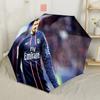 David Beckham Psg Player Compact Travel Automatic Umbrella Sturdy 8-Rib Shaft Compact Design All-Season Umbrella for Travel Elegant Umbrella