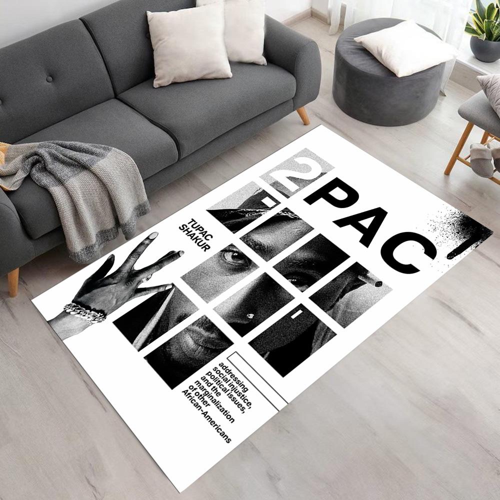 2pac Floor Mat Perfect for Outdoor Living Rooms Playrooms Bedrooms Antislip Carpet Decorate Offices Luxury Gift for Birthday, Christmas, Wedding