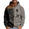 Halloween Print Men's Loose Hooded Sweatshirt