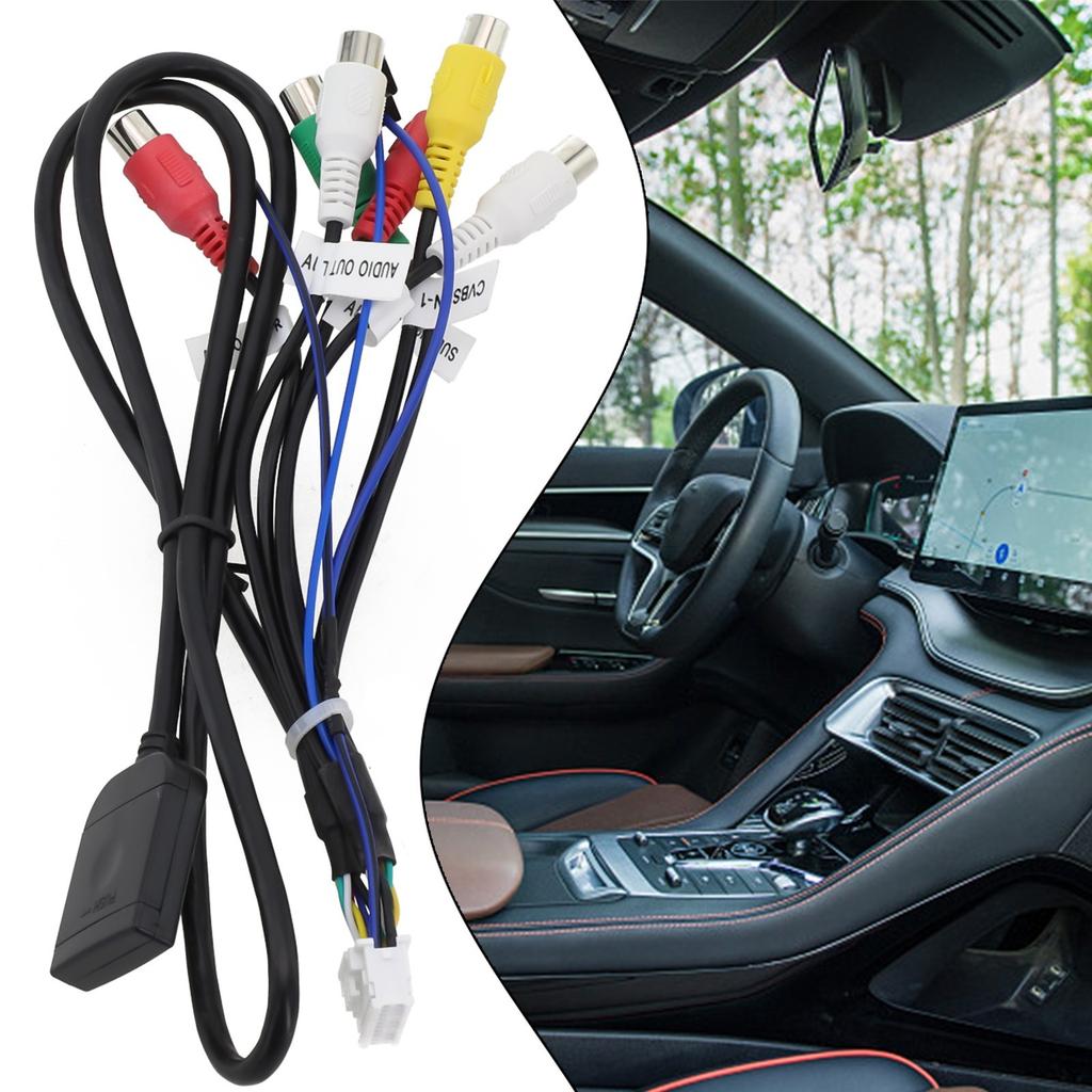 Navigation Device Compatible Car Stereo Radio Cable with AUX Wire Harness