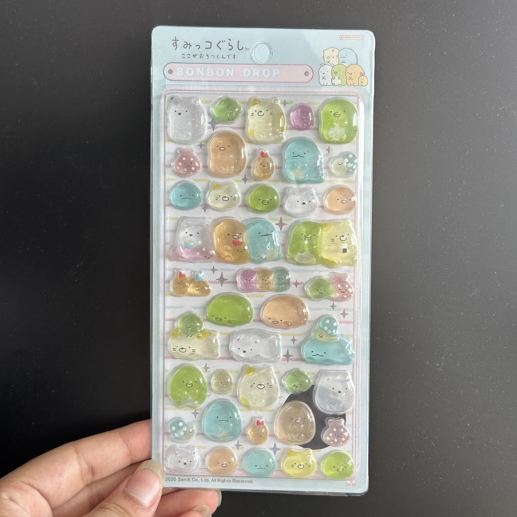 Mini Japanese Style New Cartoon 3D Drop Relief Stickers Scrapbooking Diy Journaling Stationery Diary Decor School Cute Stickers