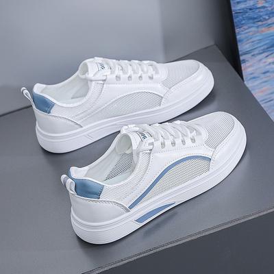 Neue Sommer-Mesh-Damenschuhe Freizeitschuhe rutschfest und verschleißfest leichte Einzelschuhe weiche Sohle vielseitige weiße Schuhe