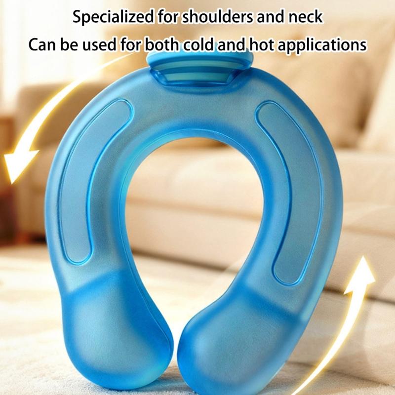Two Purpose Hot Cold Pack Featuring U Shape Opening And Body Contouring Design For Shoulder Comfort