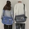 Borsa a tracolla in tela Harajuku per uomo e donna Borsa a tracolla in nylon Borsa a tracolla per la scuola per giovani