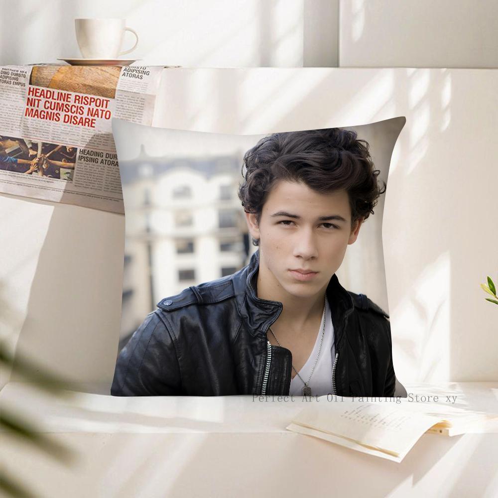Band J-JONAS B-BROTHERS Pillow Case Square Pillow Cushion Cover Bedroom Sofa Room Decoration Casual Pillow Cover