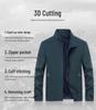 2022 Men's Trendy Autumn Stand Collar Business Casual Jacket: Middle-Aged Dad's Loose Workwear
