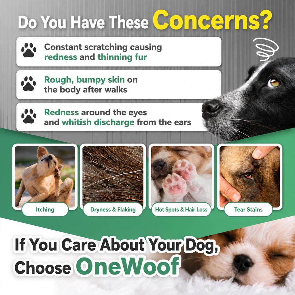 Approved by Dogs Additive-Free & Fragrance-Free Moisturizing Spray Tear Stain Remove Organic Pet Spray Made in Japan OneWoof 200ml 1 Bottle