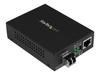 Media Converter - StarTech.Com - MCM1110MMLC - Gigabit Ethernet - 850nm - 550m - Compact