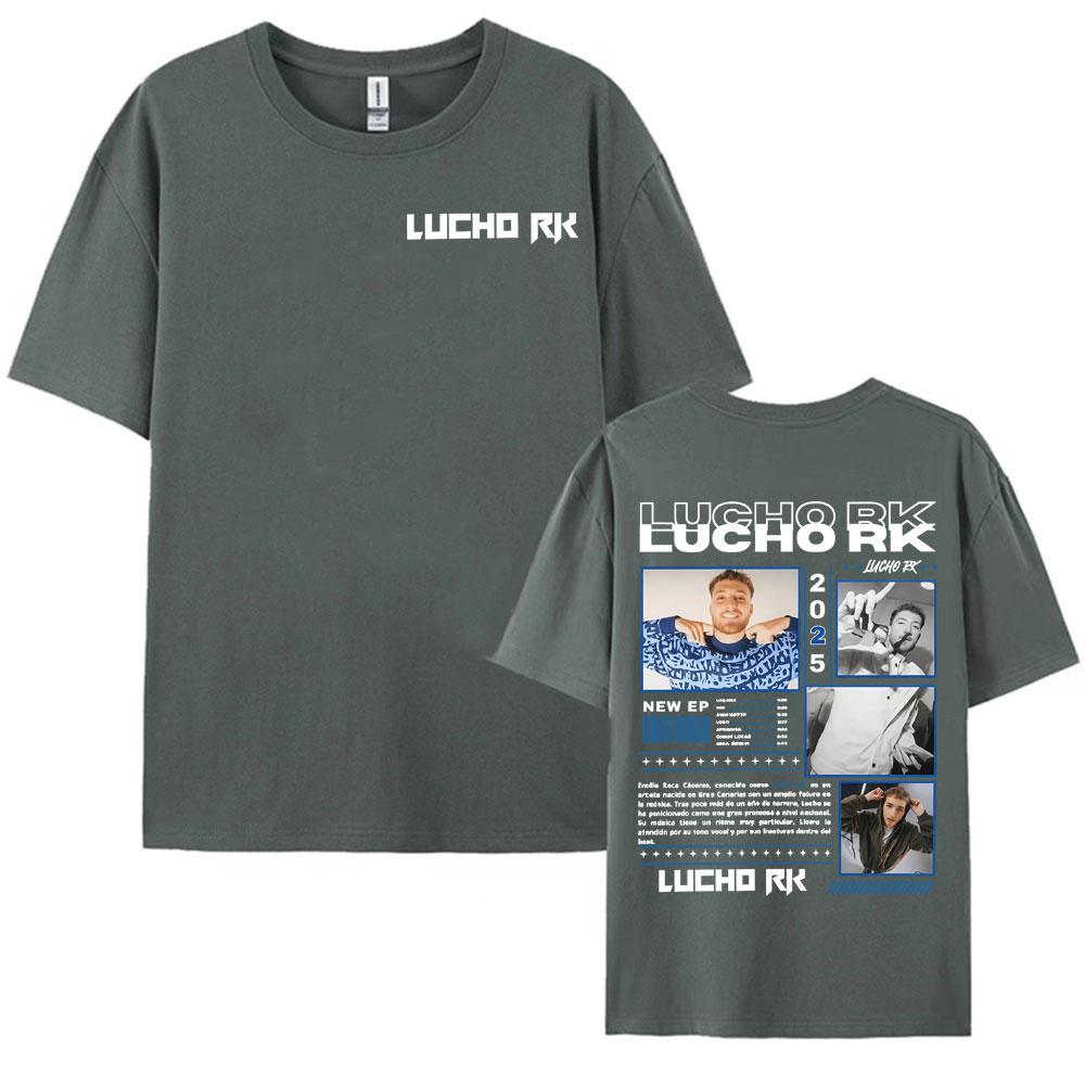 Rapper Lucho Rk Album Tour 2025 Graphic T Shirts Unisex Women High Quality Hip Hop Pop Music Tee Shirt Cotton Short Sleeve TShirts