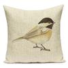 Country Style Cushions Cover Bird Feather Throw Pillow Case Home Decorative Sofa Bed Car Polyester Pillow Cover