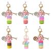 Macaron Schlüsselanhänger Legierung Mini Eiffelturm Anhänger Schlüsselring Zubehör Schmuck Geschenk