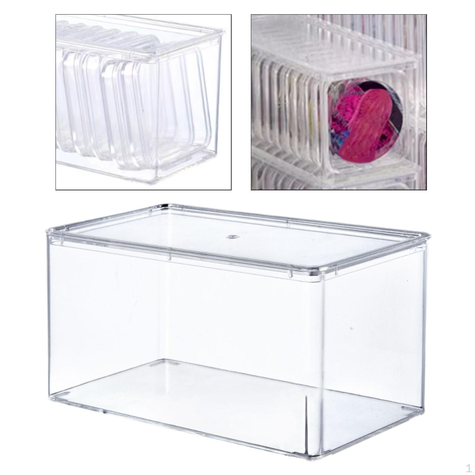 Коробка для значков аниме прозрачная портативная прочная многоцелевая пылезащитная подставка для хранения на рабочем столе M 999₽