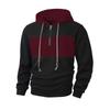 Herr Vår och Höst Ny Färgblock Rutig Sweatshirt Långärmig Hoodie Casual Sport Sweatshirt