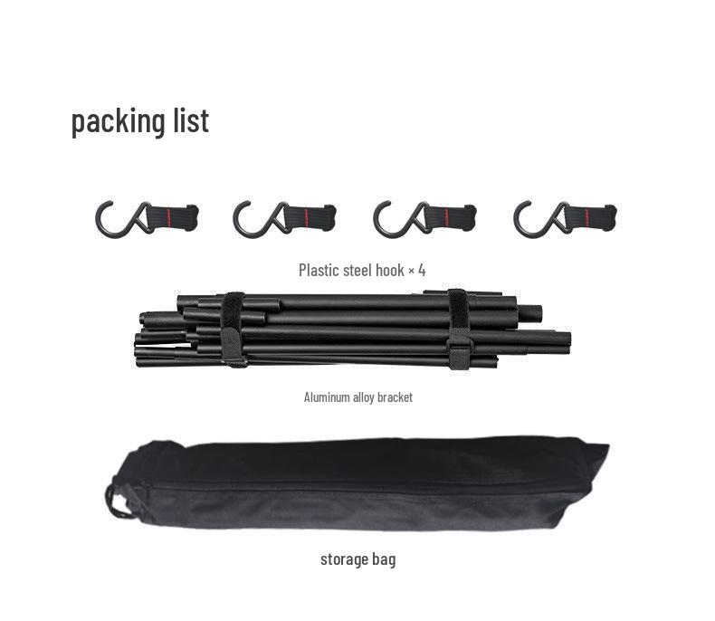 Tragbares mehrschichtiges Aluminium-Campingregal mit großer Kapazität und Stabilität