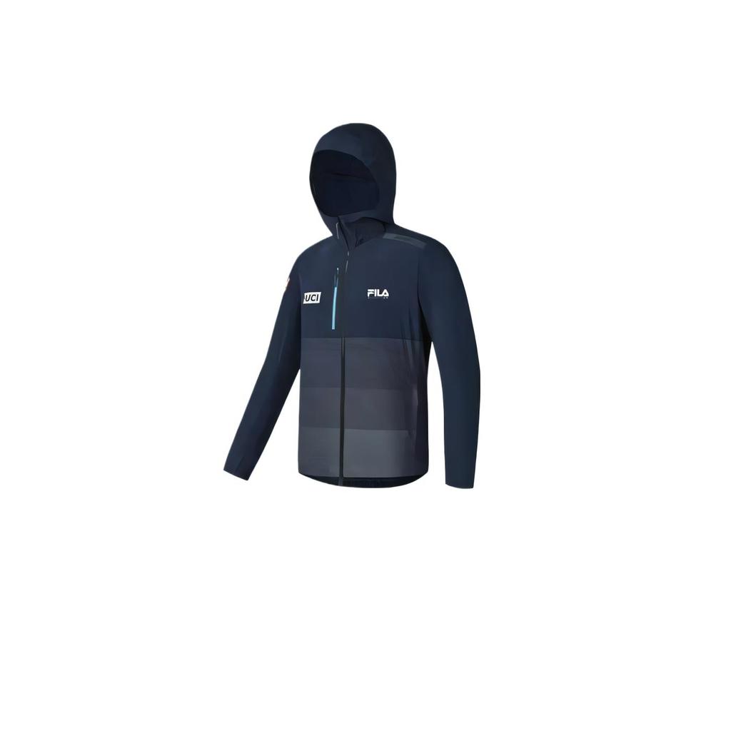 FILA Cycling Solid Color Comfortable Fashion Lightweight Versatile Jacket Men Jacket Deep-Blue A11M528701F-DB