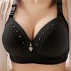 Large Size Full Cup Beautiful Back Adjustable Mother's Underwear Side Anti-sagging No-wire Bra