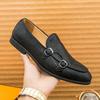 Luxury Gold Men’s Pointed Toe Shoes for Wedding Soft Soled Comfortable Flat Bottom Loafers Men's Business Formal Shoes Anti Slip