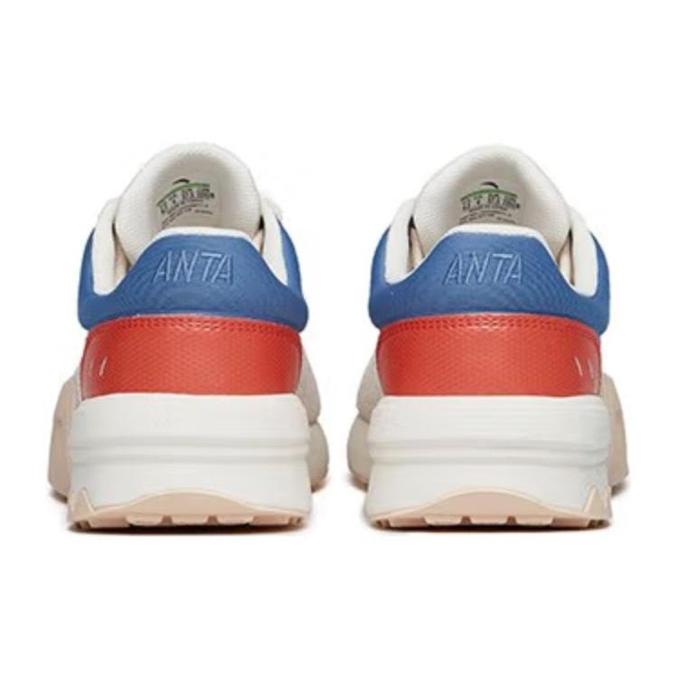 New Anta Cushioned Wear-Resistant Breathable Low-Top Casual Shoes Women's White Gray 122228871-5