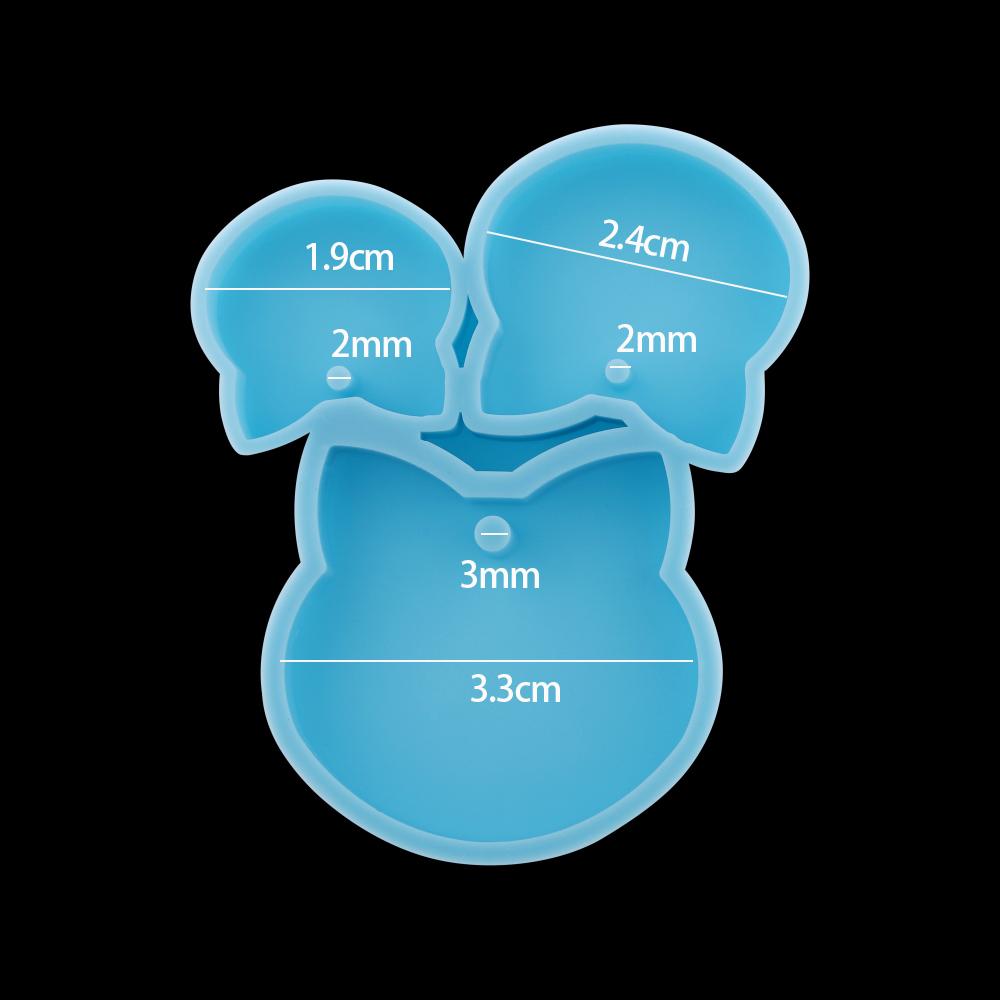

Cat Dog Hanging Tag Listed Pendants Silicone Casting Mold Owl Pet Keychain Epoxy Resin Mold For DIY UV Jewelry Craft Making Tool
