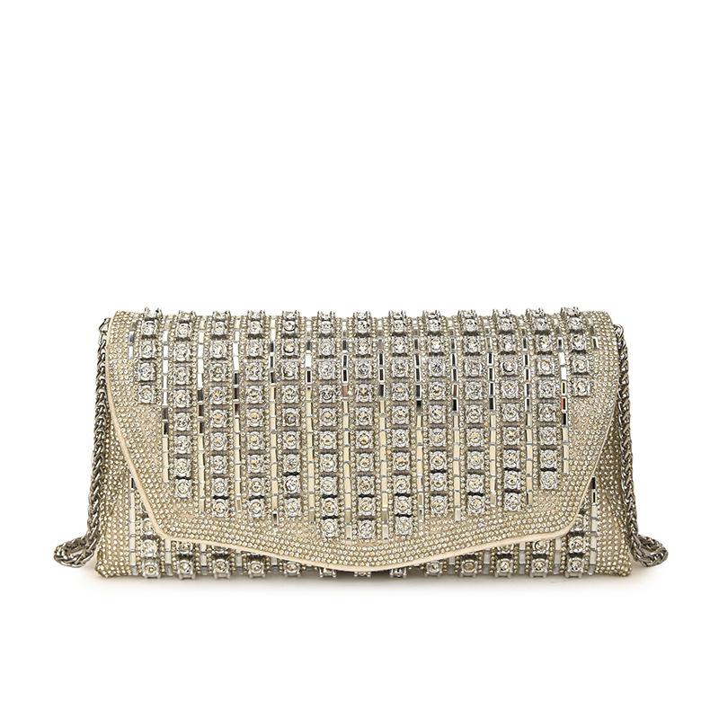 This Year's Popular Bag 2025 New European and American Fashion Rhinestone Shoulder Bag Women's Foreign Style Versatile Messenger Small Square Bag