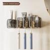 ABXTAO Wall-Mounted Toothbrush Holder & Dispenser Set