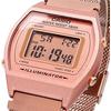 [Casio] CASIO Digital Watch Vintage Series B640WMR-5A Unisex Rose Gold Mesh Metal Band Overseas M...