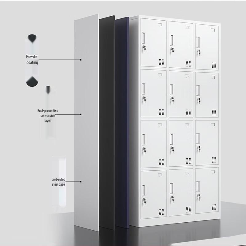 Heavy-Duty 12-Door Storage Locker