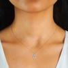 Gica Gema S925 Sterling Silver Necklace Simple Everything With 1 Carat Moissanite Pendant Necklace For Girlfriend Valentine's Day Gift
