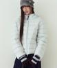 THE GREEN LAB Lightweight Hooded Padded Jumper [Mint Blue]
