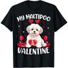 Maltipoo Is My Valentine Hearts Maltipoo Dog Valentines Day Cotton Men T Shirt S