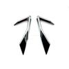 For Nissan Qashqai J12   ABS Chrome Front Bumper Front FogLights Frame  Fog Lamp Decoration Cover Sticker Accessories