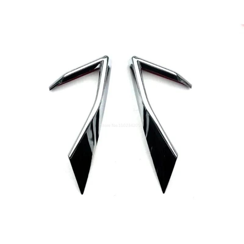 For Nissan Qashqai J12   ABS Chrome Front Bumper Front FogLights Frame  Fog Lamp Decoration Cover Sticker Accessories