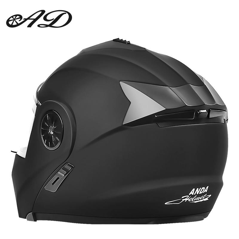 3C Certified Flip-Up Motorcycle Helmet with Dual Mirrors for All Seasons - Unisex Full Face Design for Winter