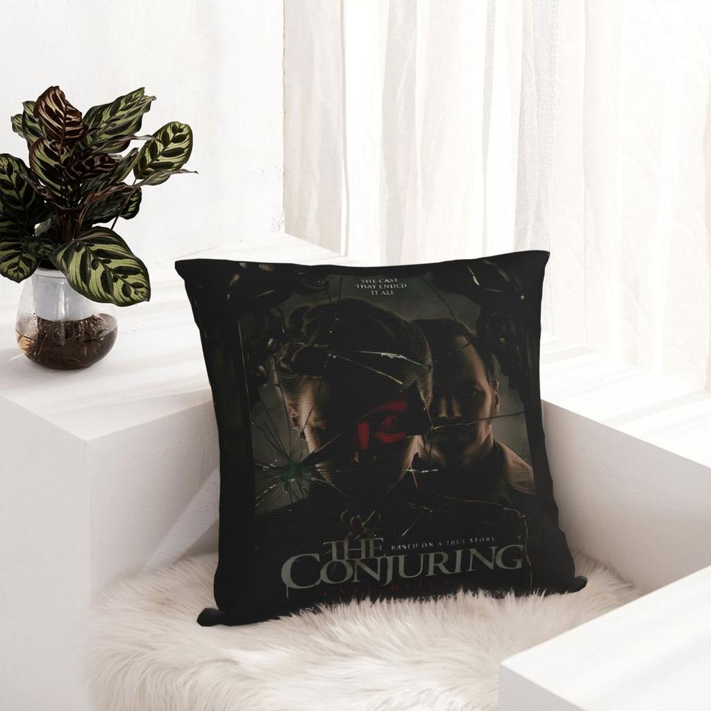 Pillow Case The Conjuring Last Rites Soft Pillow Cover Vintage Cushion Cover Custom DIY Pillowcases For Sofa Bedroom Home Decor