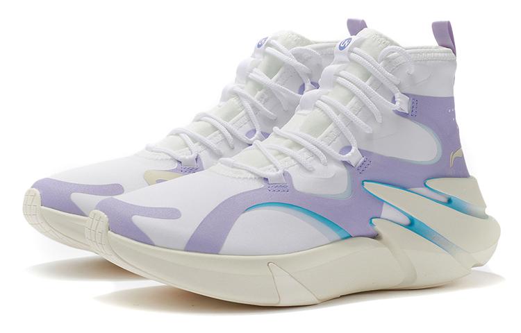 Li Ning Stunning Slip Resistant Abrasion Resistant Slip Resistant Abrasion Resistant High top Training Shoes Women's AFWR004-4
