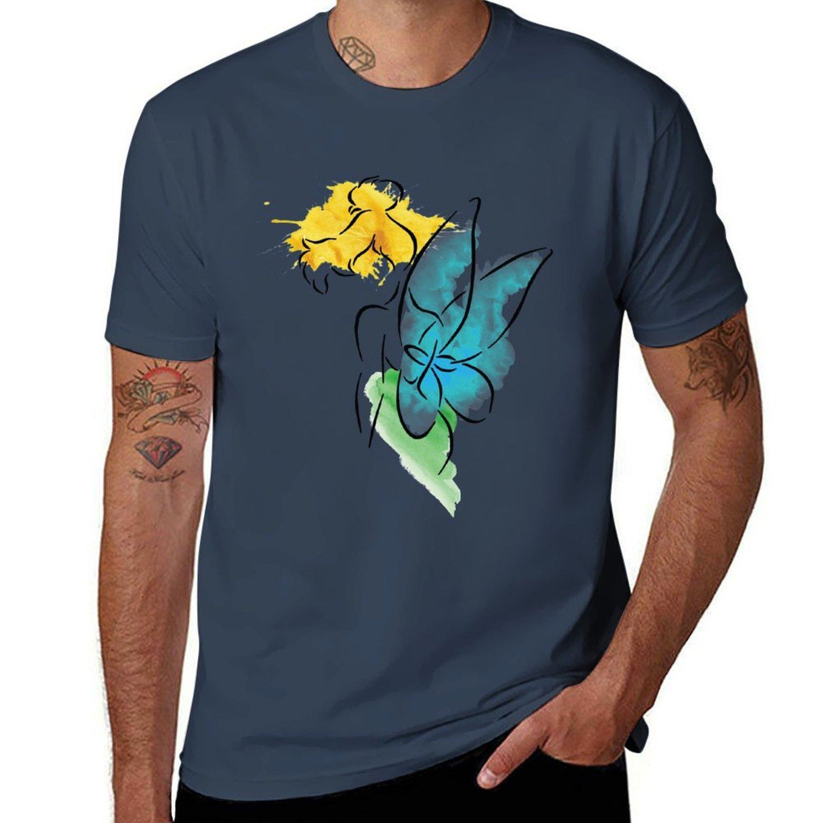 Watercolor Fairy Tshirt Basic Plain Tee For Spring And Summer S