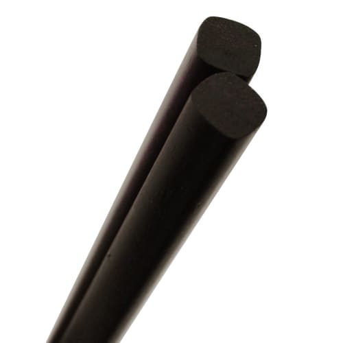 Commercial-grade wooden lacquered chopsticks, brown, 50 pairs, dishwasher safe, JA-011