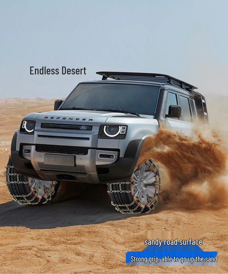 Winter Snow Chains for Cars, SUVs, and EVs: Tire-Safe, Non-Damaging Design