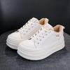 2026 Trendy Leather Platform Women's Shoes - Lightweight, Versatile, Casual, Height-Enhancing, Soft Sole for Spring & Autumn