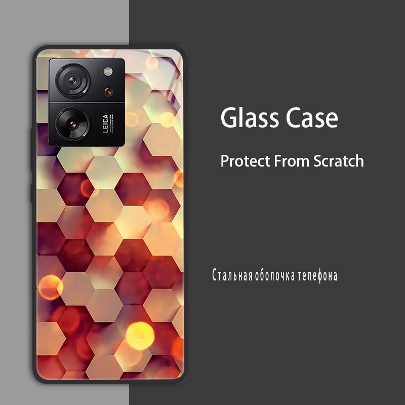 For Xiaomi 13T 13T Pro Case Cover Tempered Glass Case Hard Shockproof Coque Bumper For Xiaomi Mi 13T Pro Mi13T Pro Protect Case