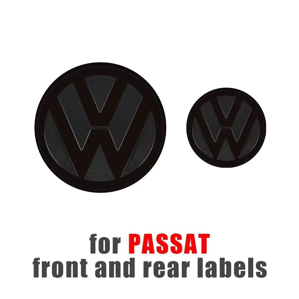T23-Chrome Car Front Radiator Grille Replacement Emblem Rear Trunk Lid Badge Auto For Volkswagen Golf 7 7.5 Golf 8 Passat Polo 2021