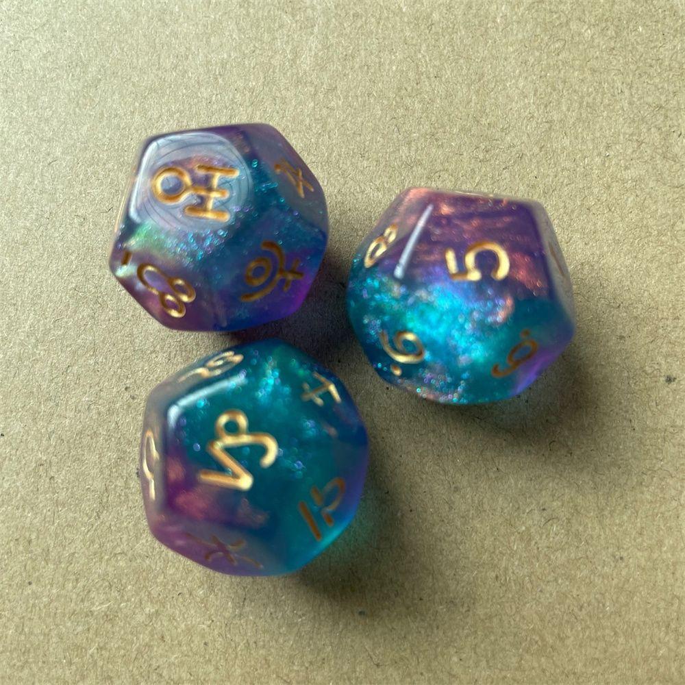 Spielzeug Party Supplies Konstellation Würfel Set Astrologie Tarot Karte Wahrsagerei Vielseitig