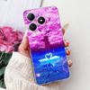 4G Clear For Realme Note 60 Case RMX3933 Luxury Butterfly Love Flowers Cool Lion Painted Phone Case For Realme Note 60X RMX3938